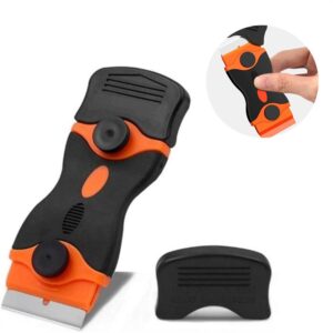 シール剥がし ヘラ スクレーパー ステンレス プラスティック替刃 汚れ落とし ポケットスクレーパー 強力 車 シールはがし ガラス 金属 ko10000a003
