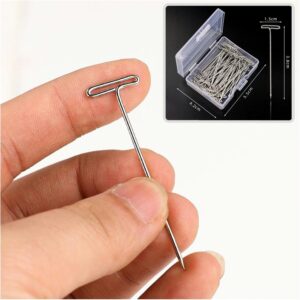 画鋲 画びょう T型画鋲 50本入り 目立たない 壁 DIY Tピン 固定ピン ステンレス おしゃれ 賃貸 マンション ko10000a009