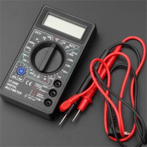 マルチメーター デジタルテスター 電圧計 電流計 直流電圧 交流電圧 交流 デジタルマルチメーター DT-830B 小型 コンパクト 軽量 簡単 計測